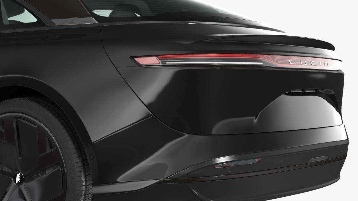 Lucid Air Electric Luxury Sedan Black 3D