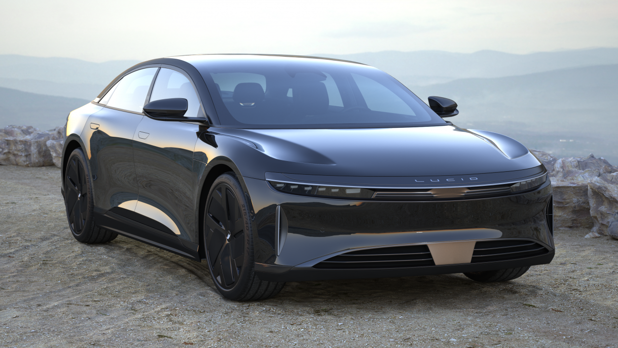 Lucid Air Electric Luxury Sedan Black 3D