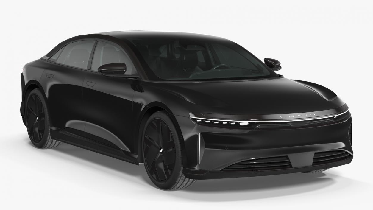 Lucid Air Electric Luxury Sedan Black 3D