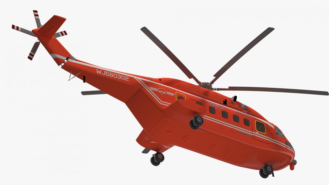 3D Avicopter AC313 Fire Attack Helicopter model