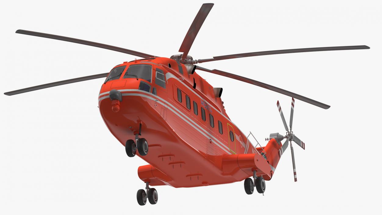 3D Avicopter AC313 Fire Attack Helicopter model