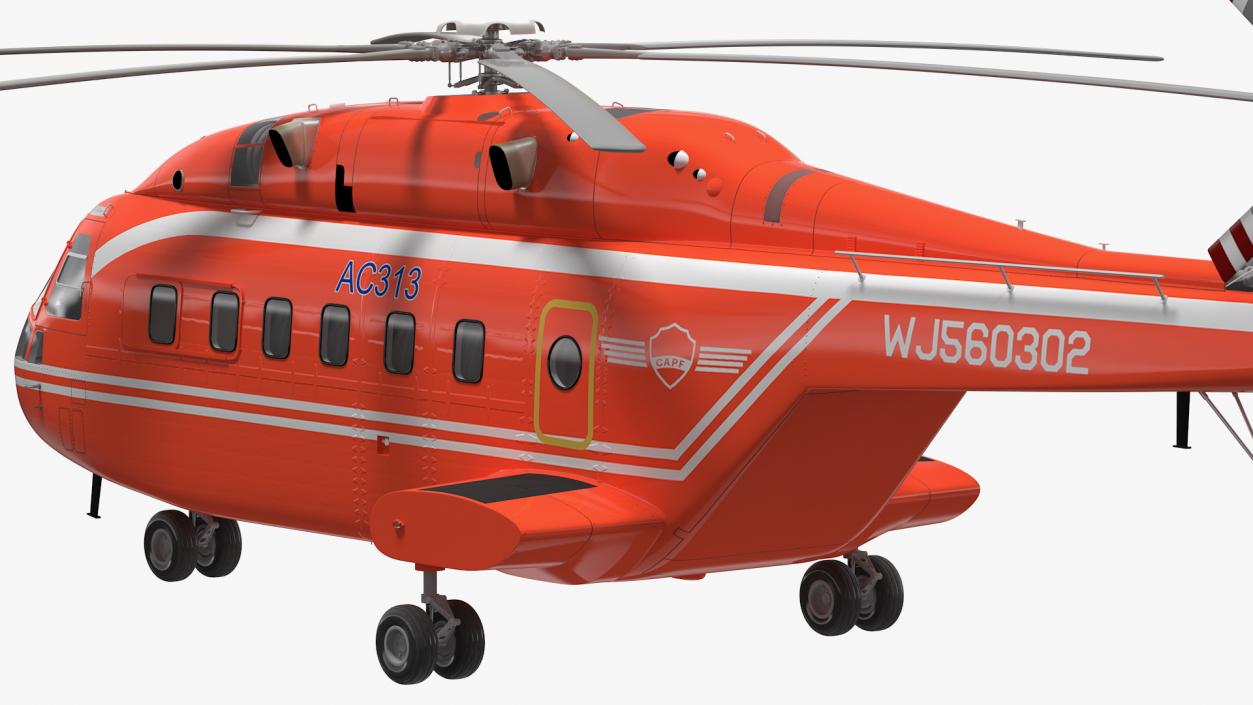 3D Avicopter AC313 Fire Attack Helicopter model