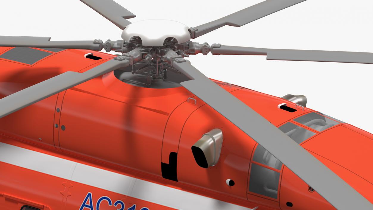 3D Avicopter AC313 Fire Attack Helicopter model