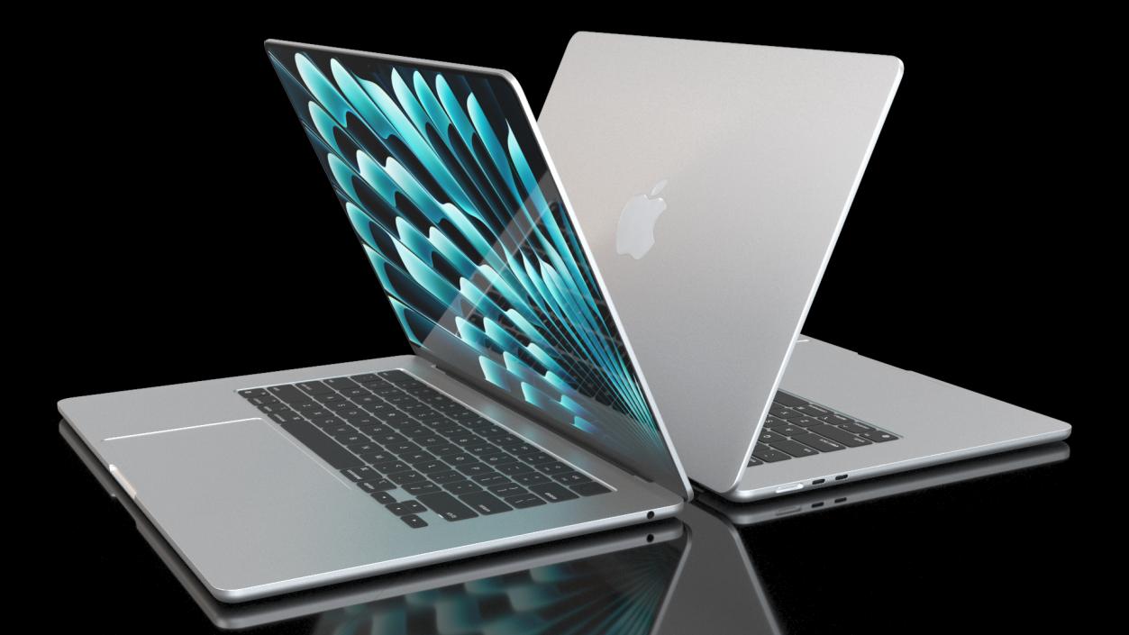 Apple MacBook Air 15 Silver 3D