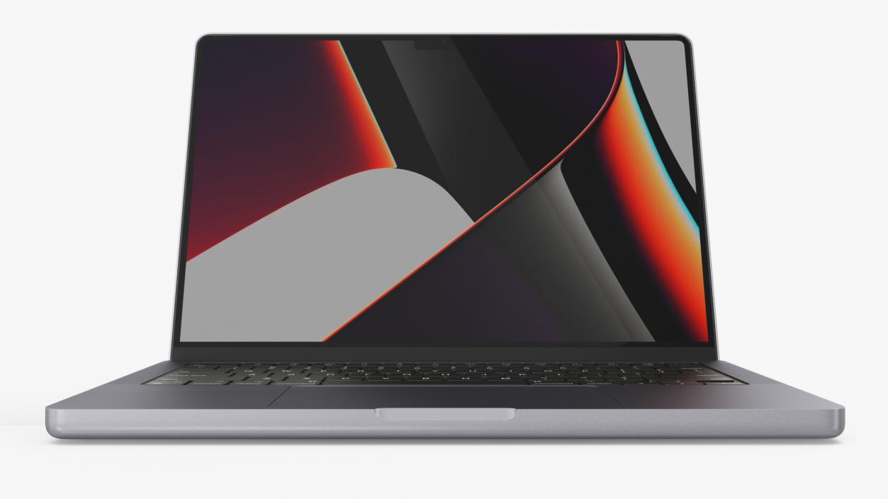 3D Apple MacBook Pro 14 inch Space Grey