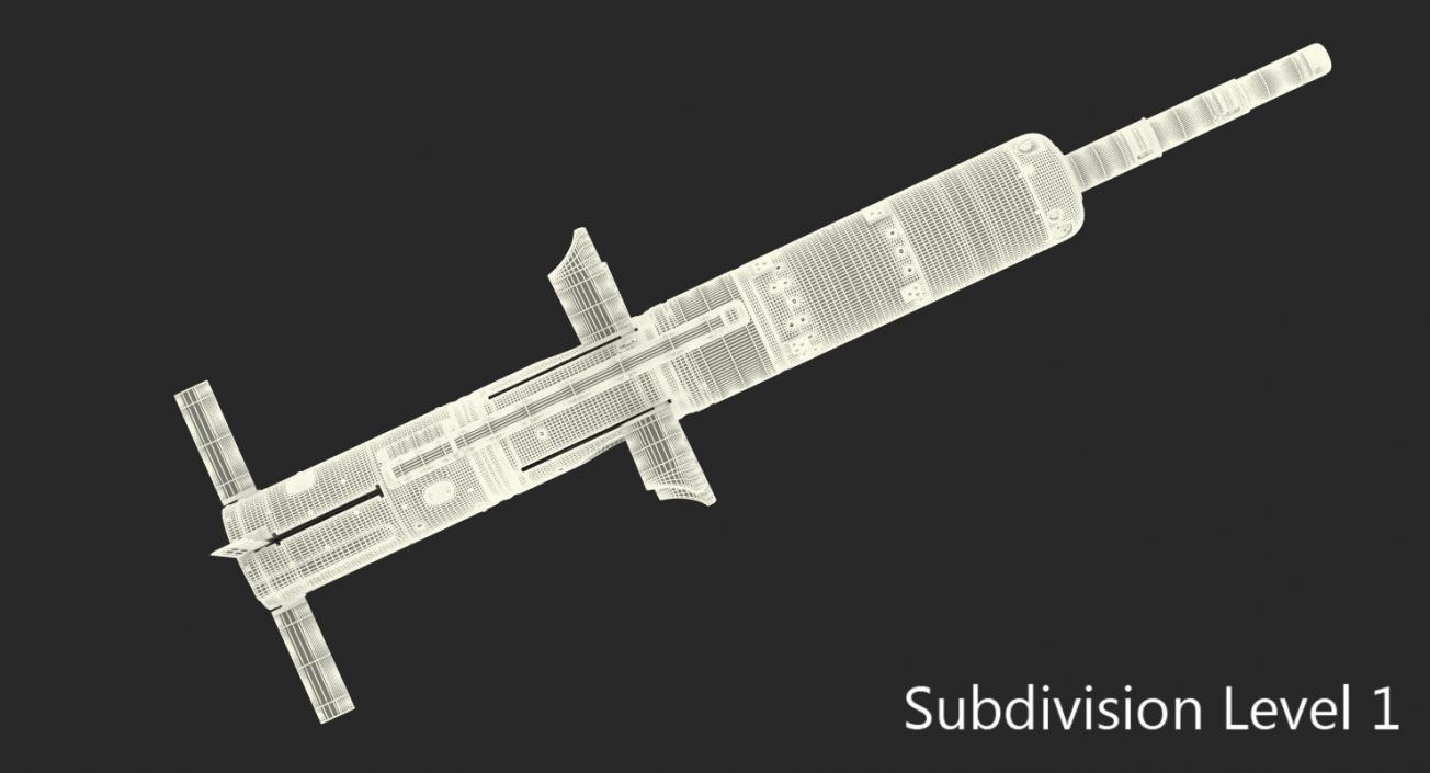 BGM 71D TOW Missile 3D model