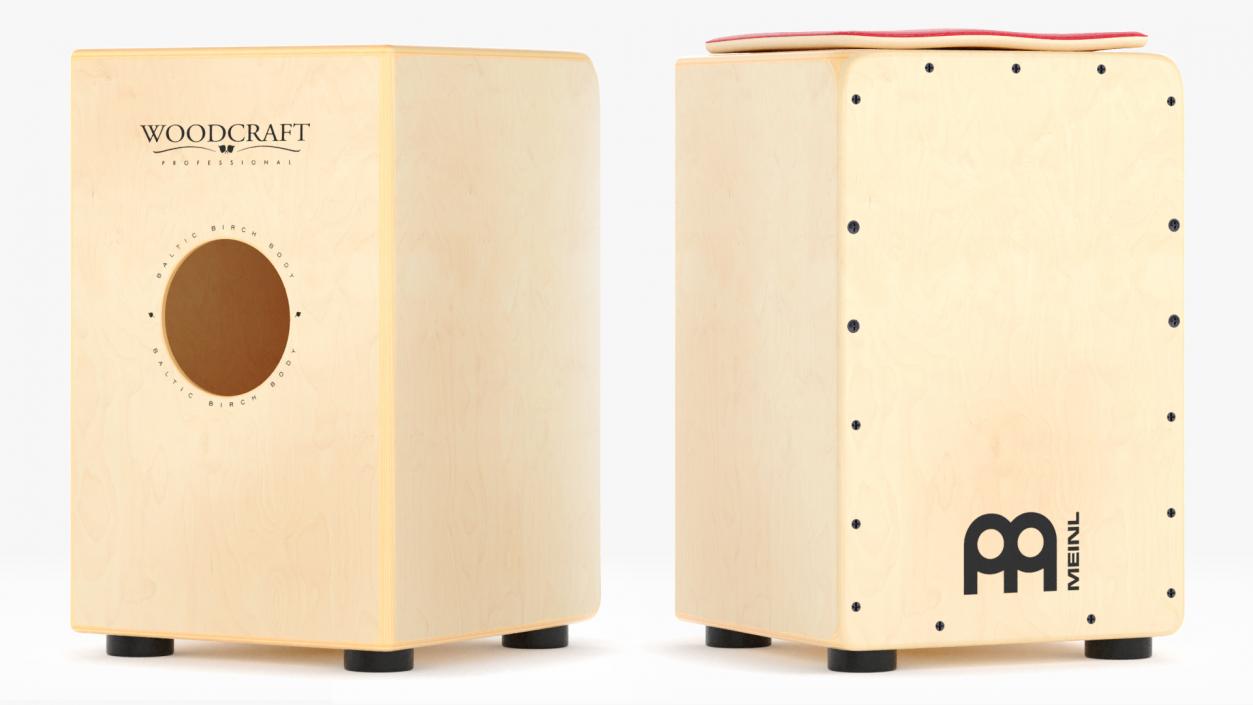 3D Meinl Cajon Box Drum Baltic Birch model