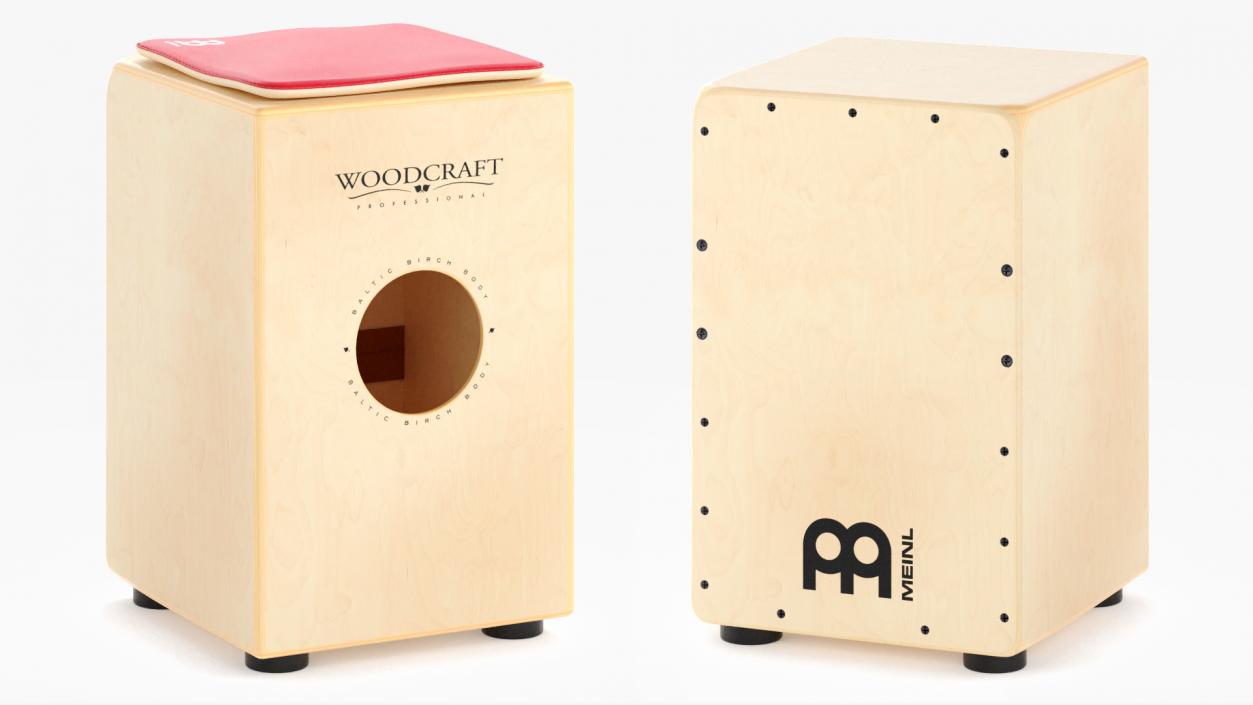 3D Meinl Cajon Box Drum Baltic Birch model