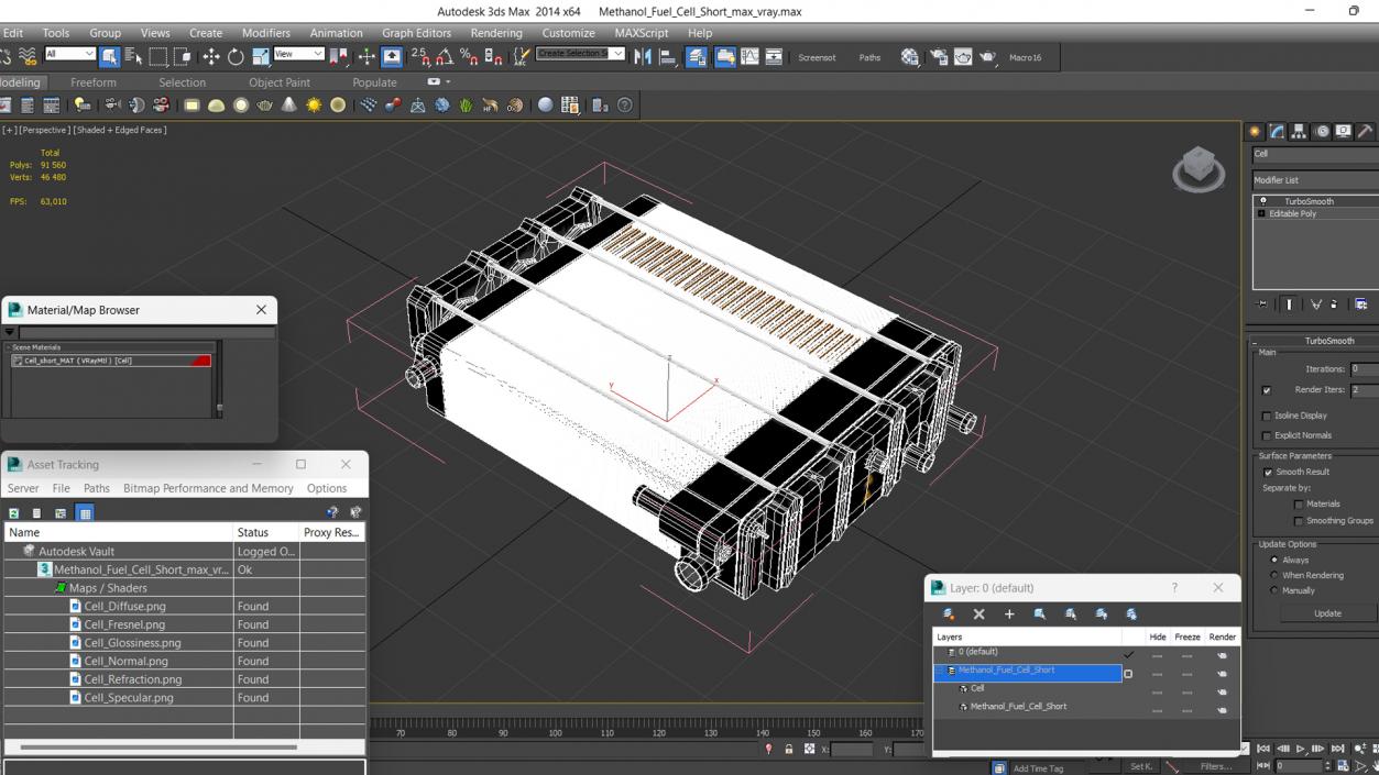 3D Methanol Fuel Cell Short 2