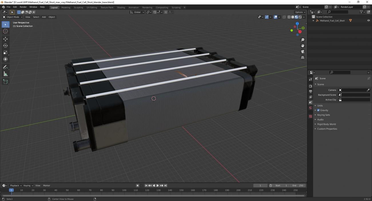 3D Methanol Fuel Cell Short 2