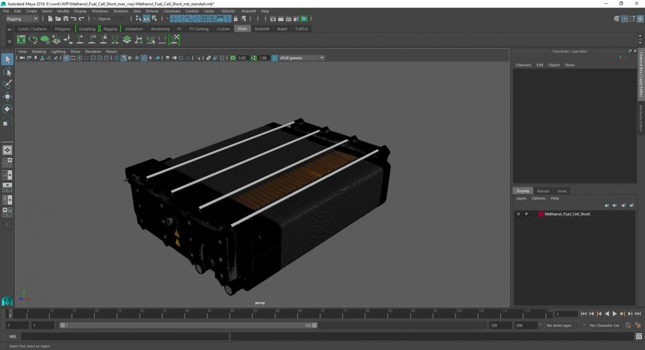 3D Methanol Fuel Cell Short 2