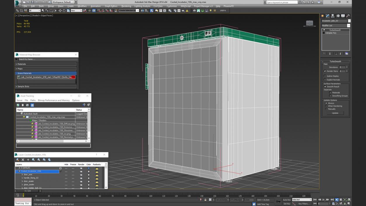 3D Cooled Incubator 150L