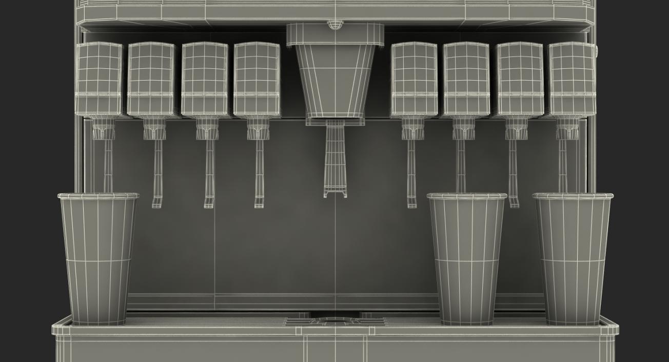 3D Soda Fountain Dispenser model