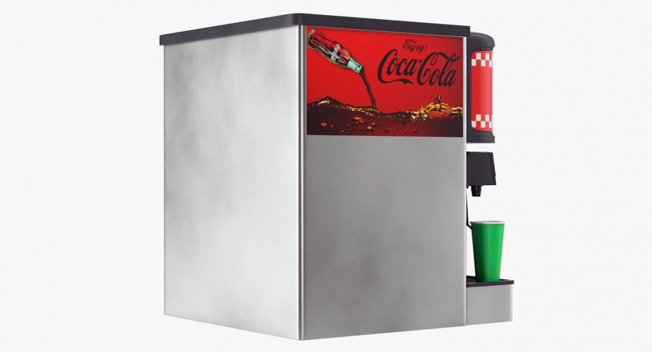 3D Soda Fountain Dispenser model