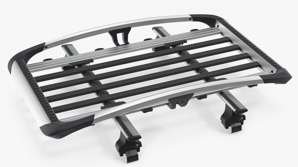 3D model Car Exterior Roof Rack with Wingbar