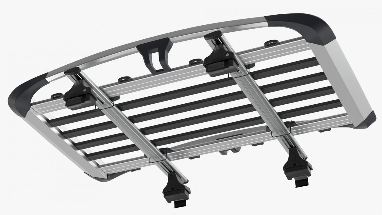 3D model Car Exterior Roof Rack with Wingbar