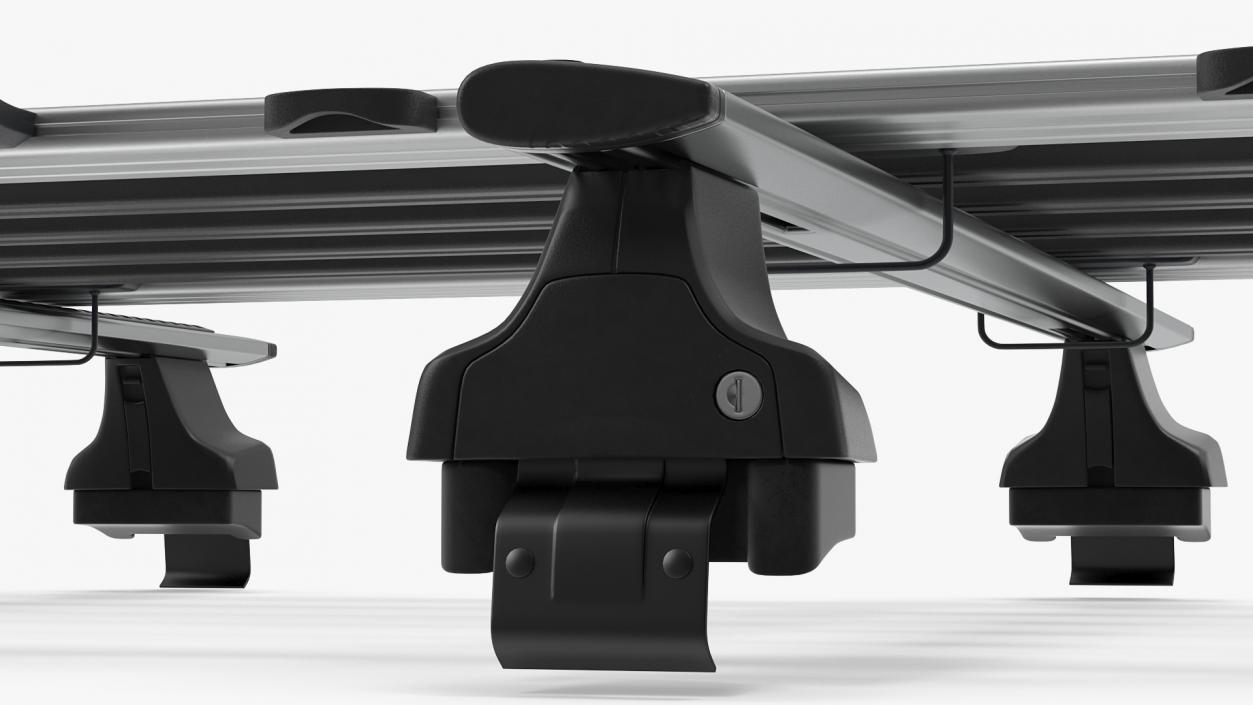 3D model Car Exterior Roof Rack with Wingbar