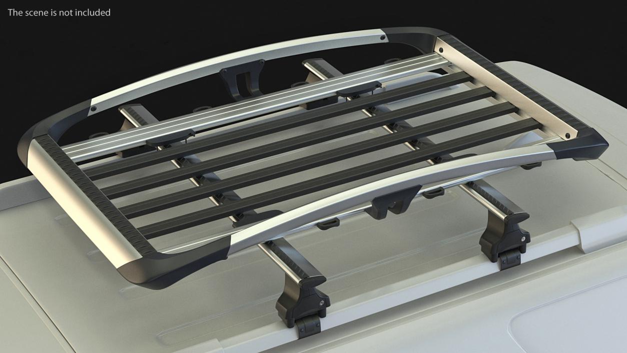 3D model Car Exterior Roof Rack with Wingbar