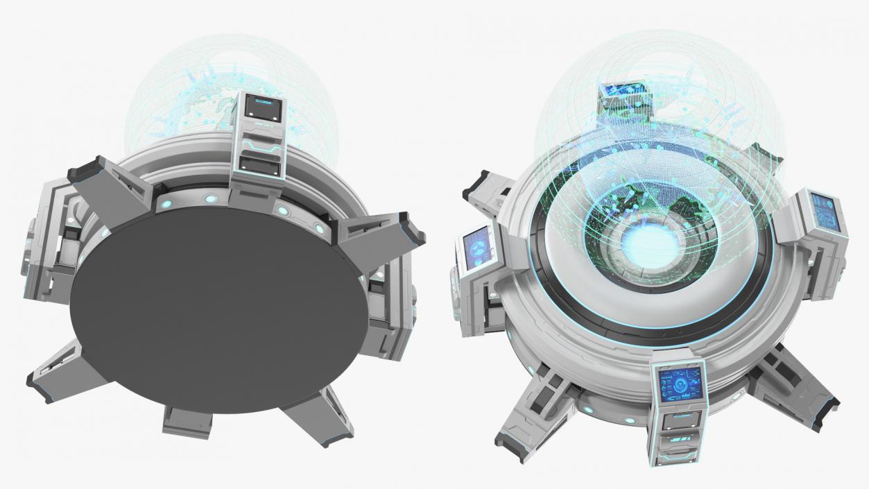 Cybernetic Holo Hub 3D model