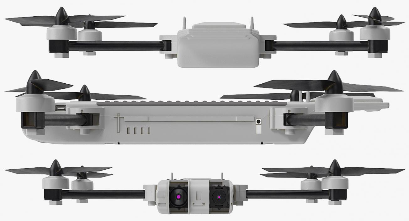 Small Military UAVs Rigged Collection 3D