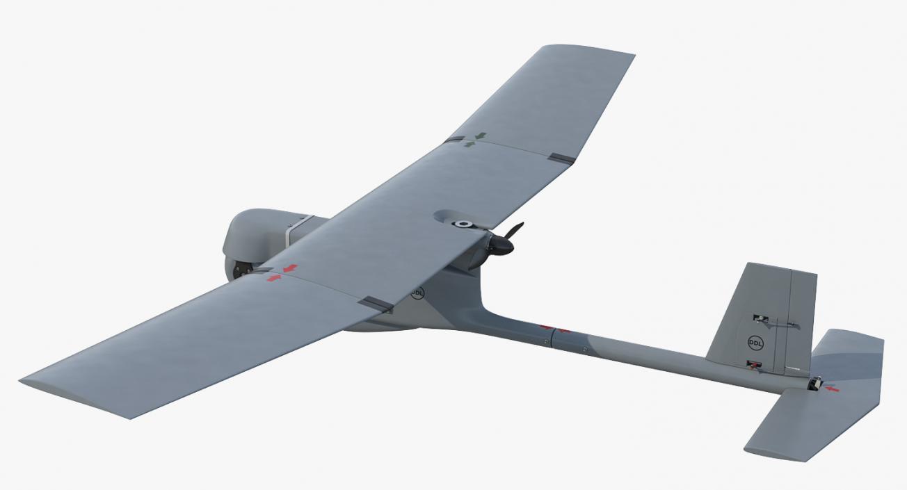 Small Military UAVs Rigged Collection 3D