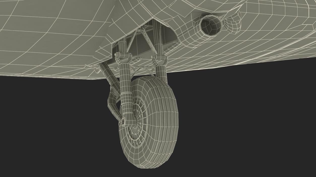 World War II C-47 Skytrain Aircraft Rigged 3D