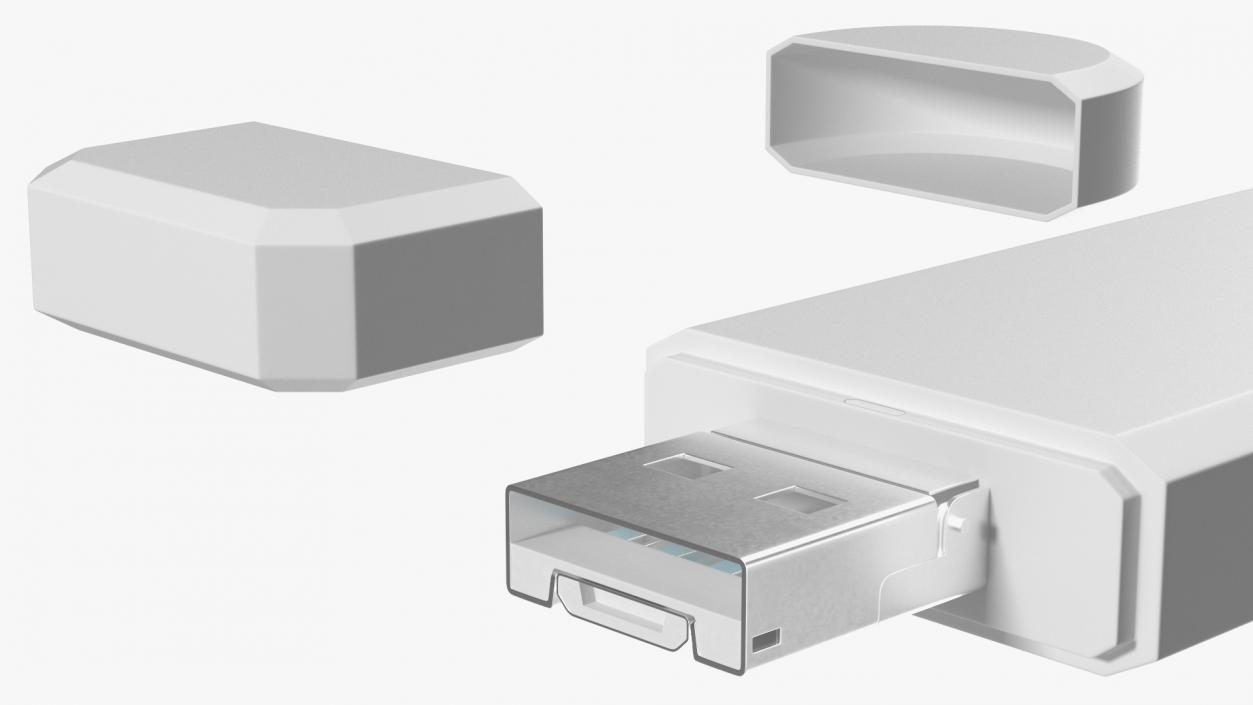 Portable Memory Card Reader 3D