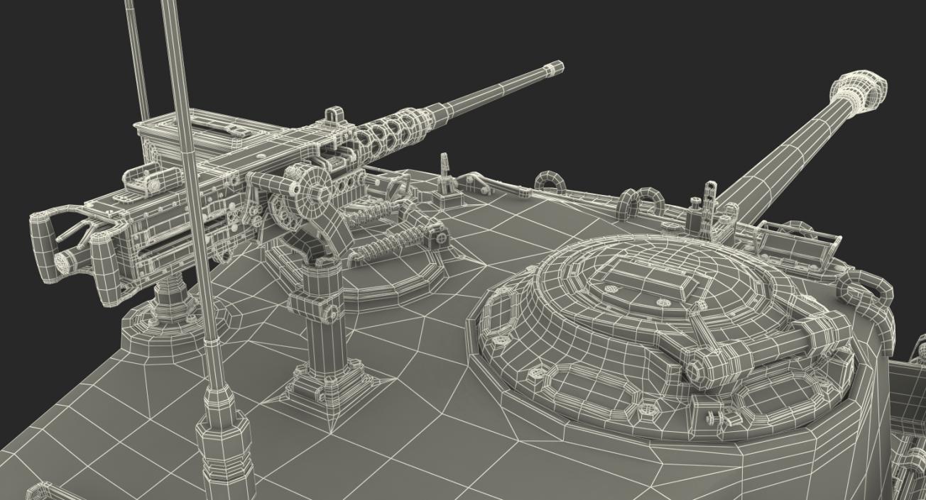 3D model M26 Heavy Tank Pershing Rigged