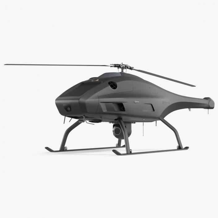 3D model UAV Helicopter Rigged for Maya