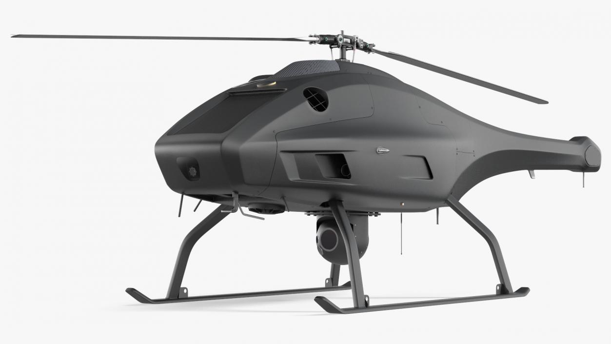 3D model UAV Helicopter Rigged for Maya