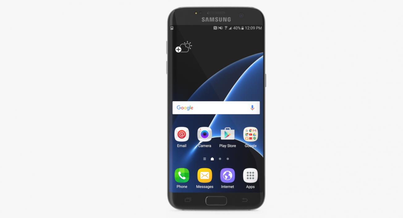 3D Samsung Galaxy S7 Edge Black model