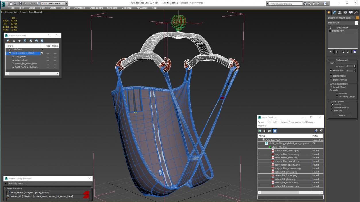 Molift EvoSling HighBack 3D model