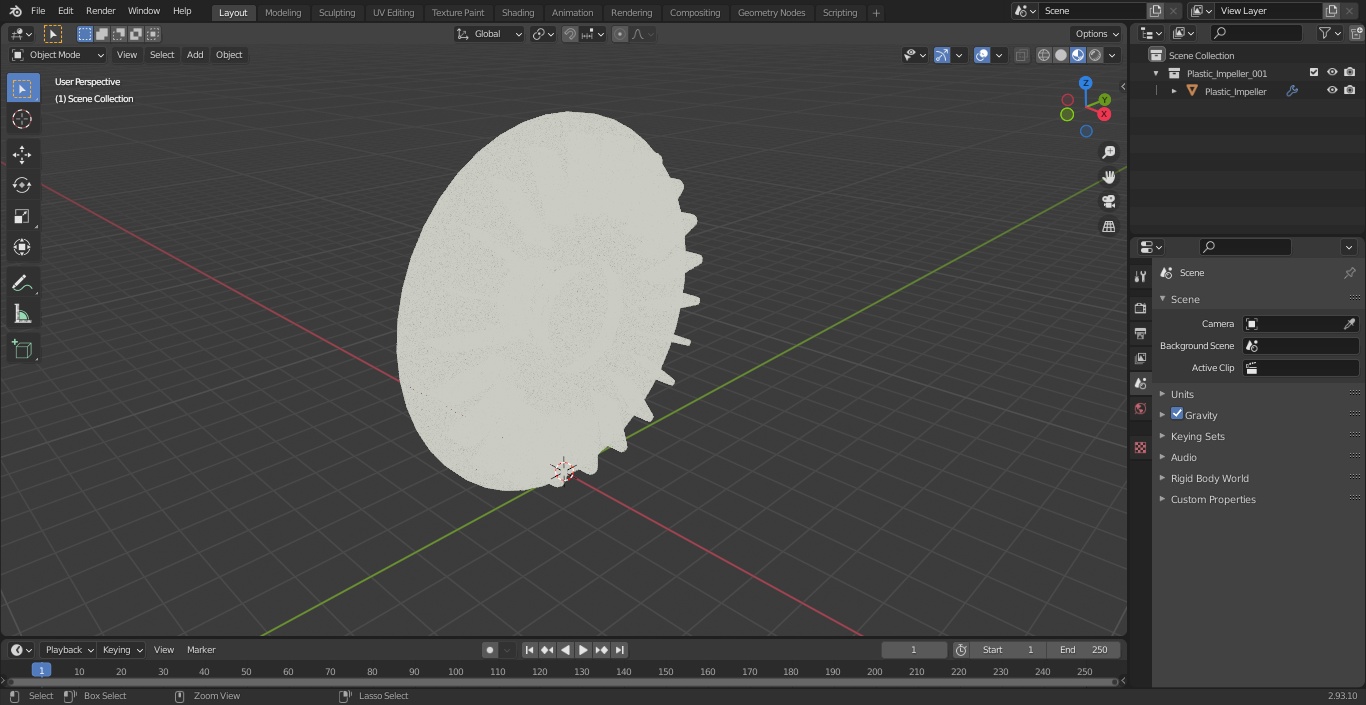 Plastic Impeller(1) 3D model