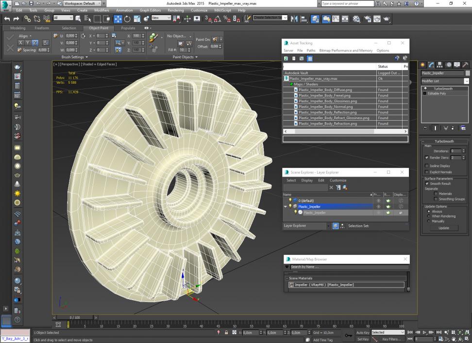 Plastic Impeller(1) 3D model