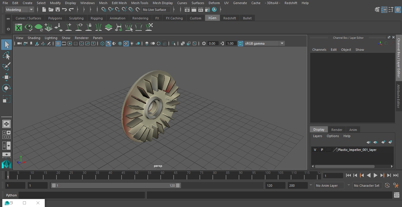 Plastic Impeller(1) 3D model