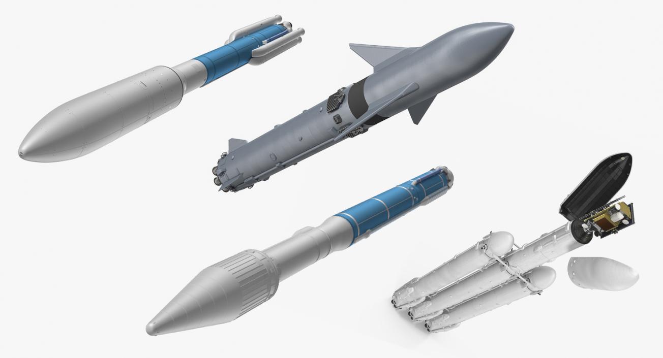 Space Launch Vehicles Collection 3D