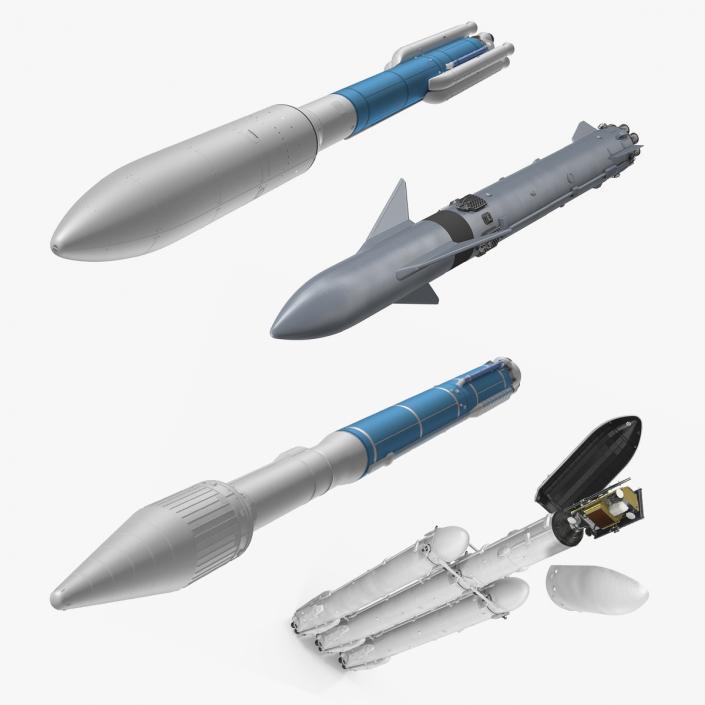 Space Launch Vehicles Collection 3D