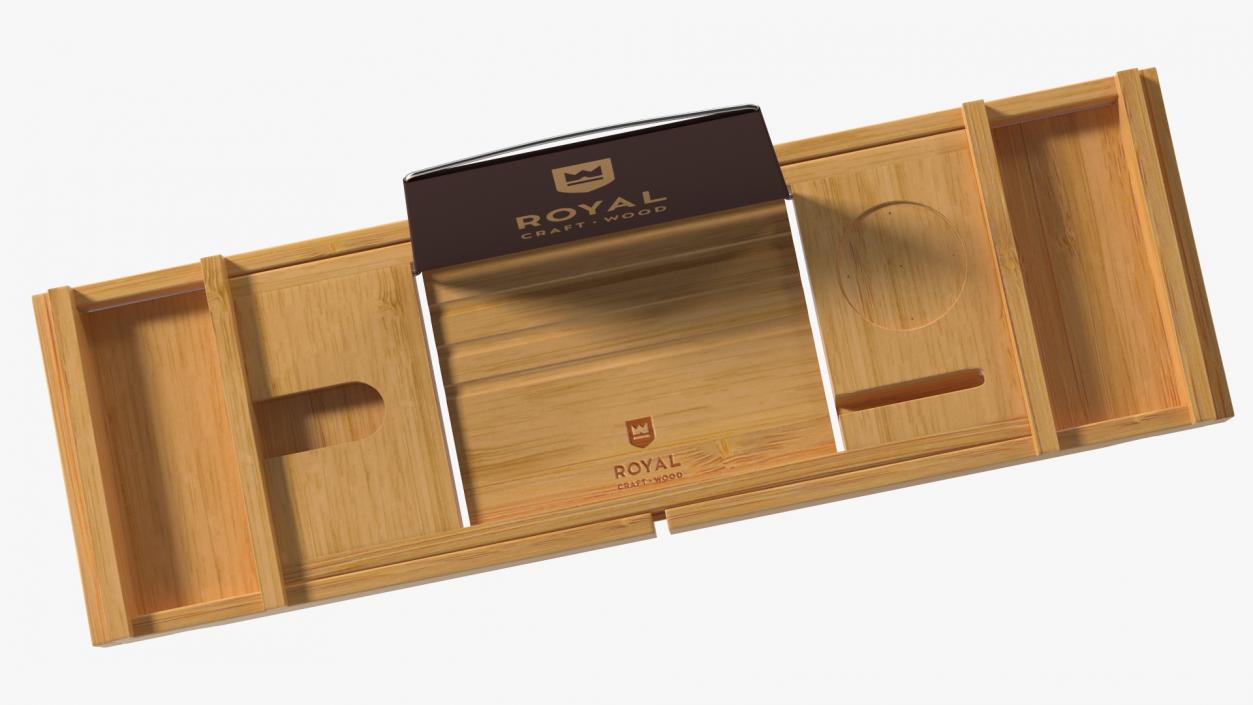 Bamboo Bathtub Tray 3D model