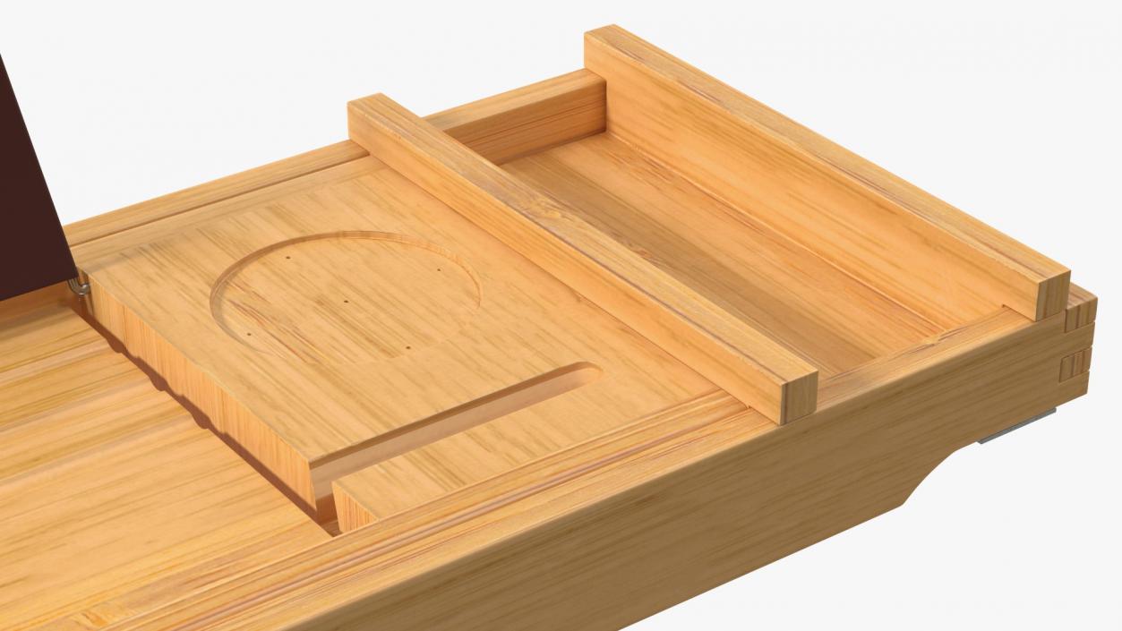 Bamboo Bathtub Tray 3D model