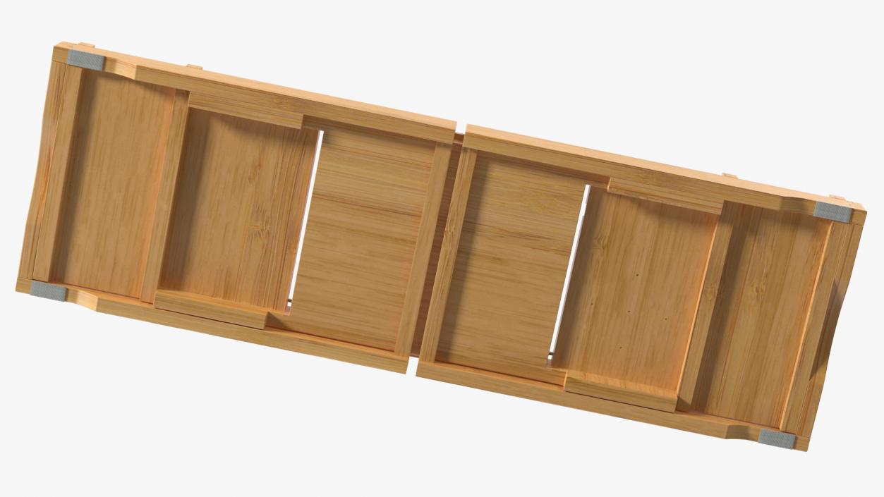 Bamboo Bathtub Tray 3D model