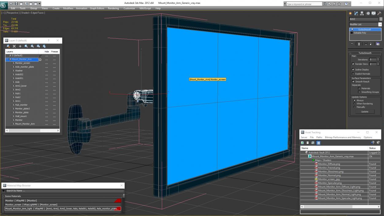 Mount Monitor Arm 3D