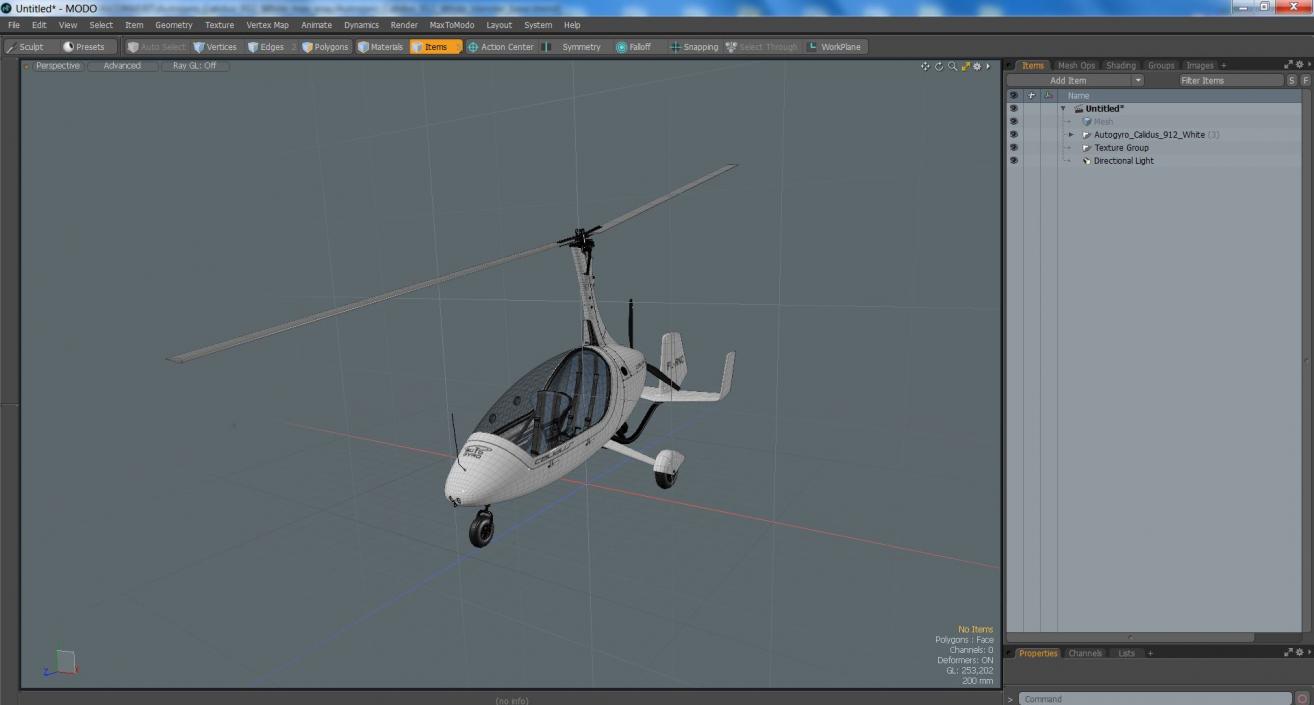 3D Autogyro Calidus 912 White