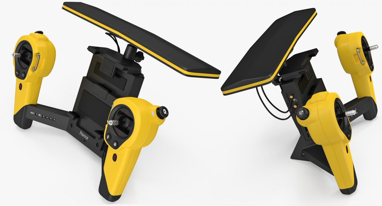 3D Parrot Sky Controller for Bebop Quadcopter Drone model