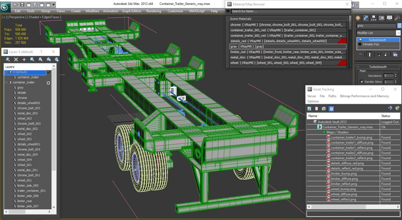 Container Trailer 3D