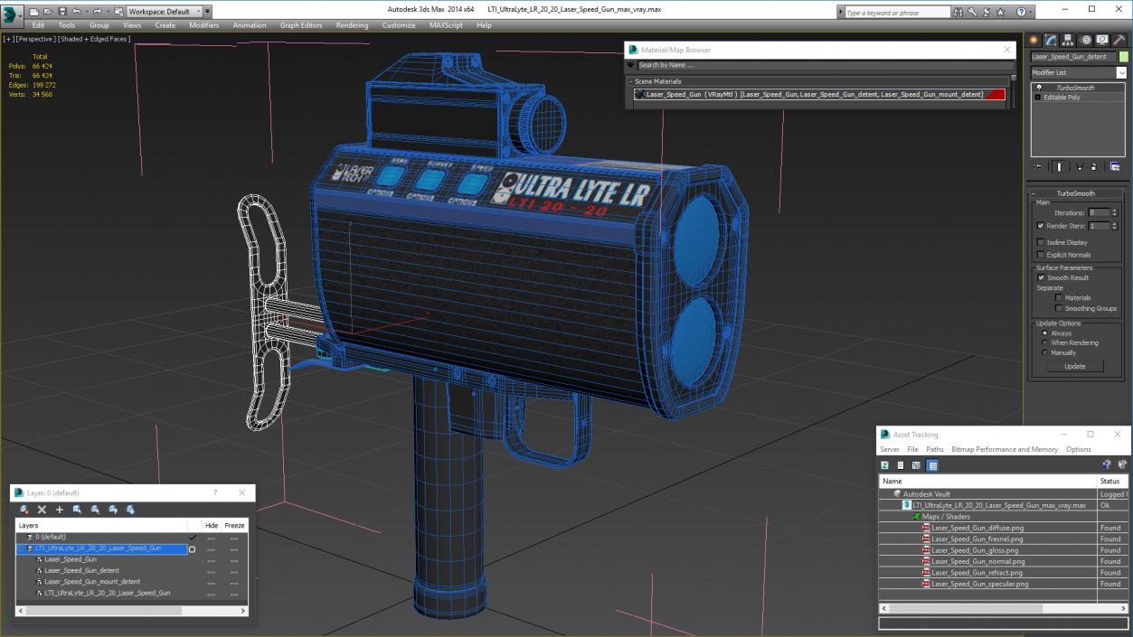 3D LTI UltraLyte LR 20 20 Laser Speed Gun model