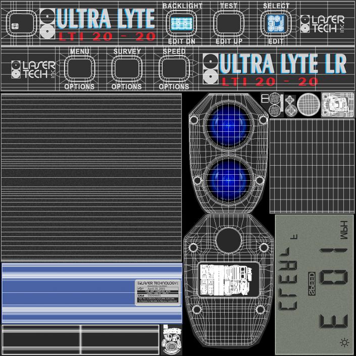 3D LTI UltraLyte LR 20 20 Laser Speed Gun model