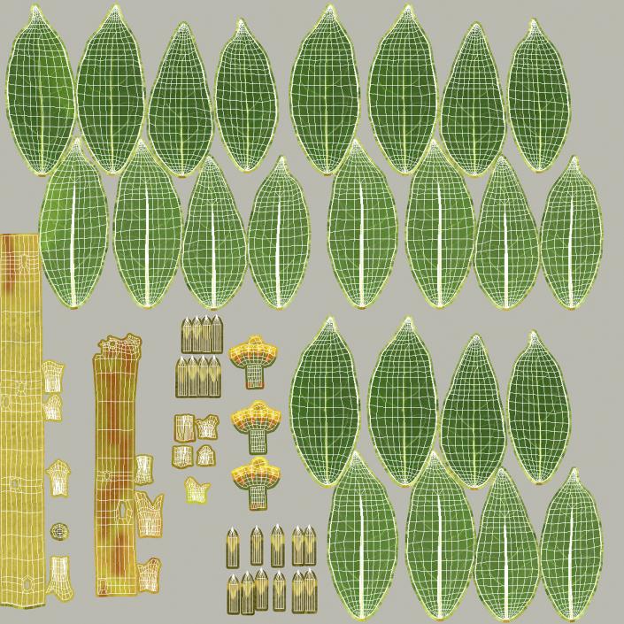 Laurus Nobilis Stem 3D model