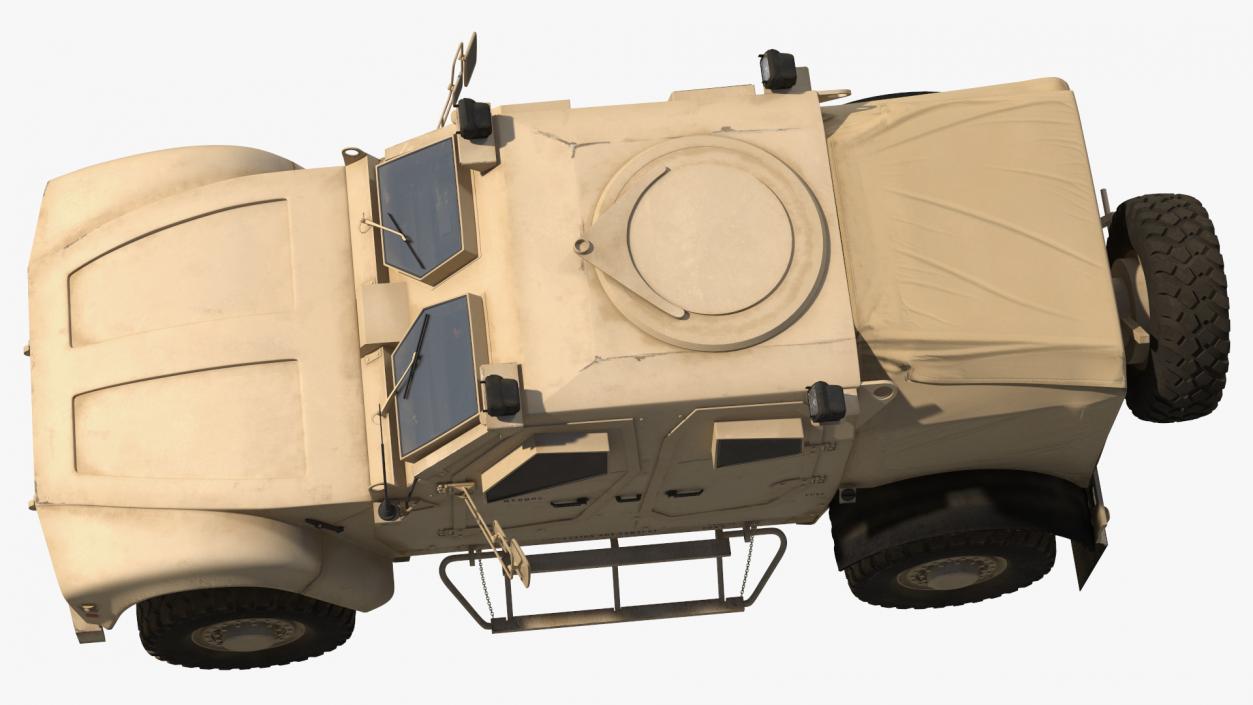 Stake Wagon Loaded with Oshkosh Military Vehicles 3D model