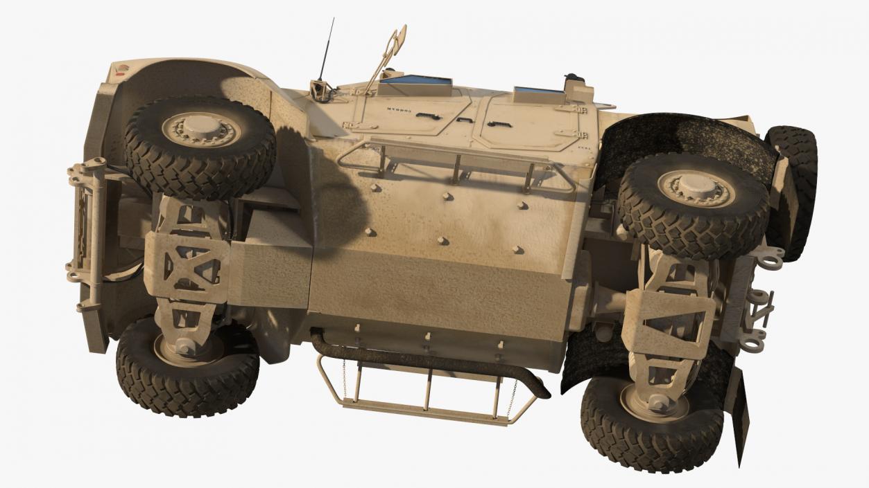 Stake Wagon Loaded with Oshkosh Military Vehicles 3D model