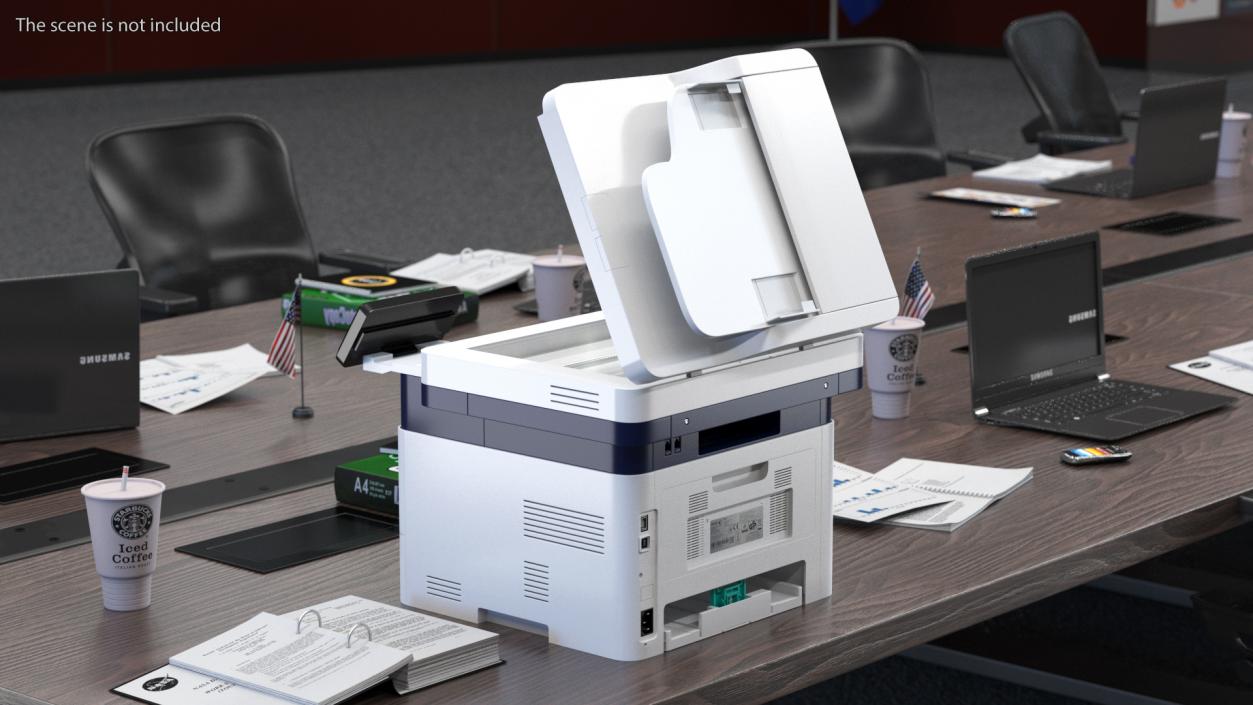 3D Xerox B215 Multifunction Laser Printer Open model